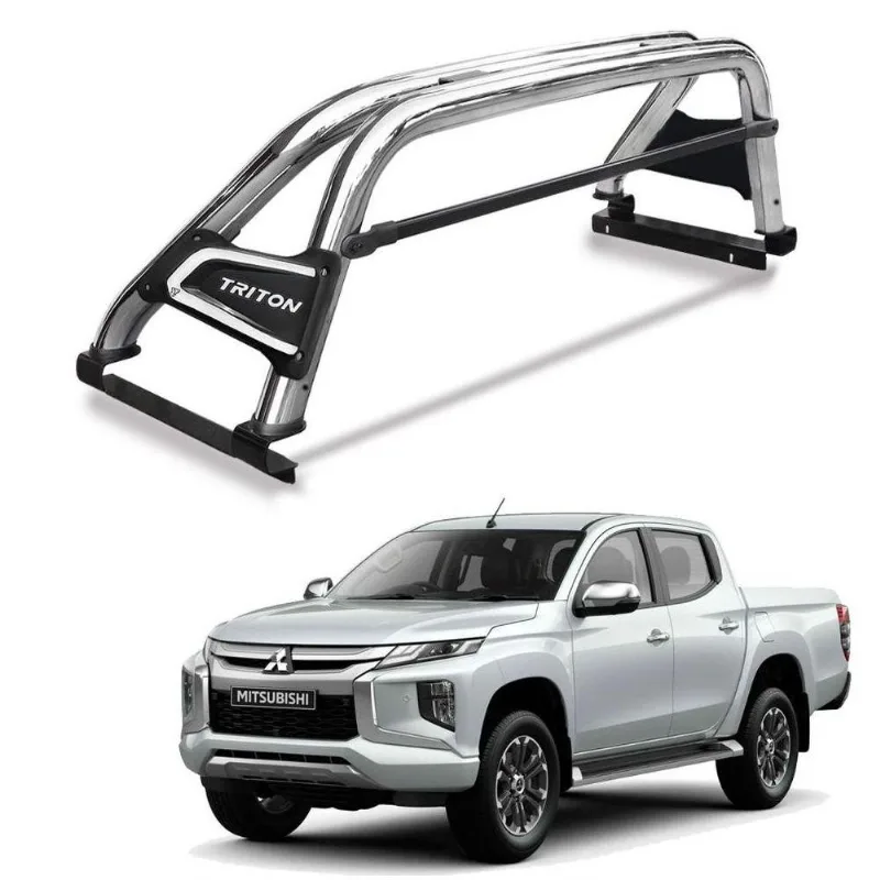 Santo Antonio L200 Triton Sport 2017 A 2021 Duplo Premium Cromado Com Barra