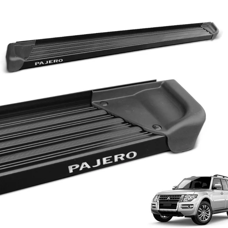 Estribo Lateral Pajero Full 1998 A 2010 Alumínio Preto A3 Gtnox