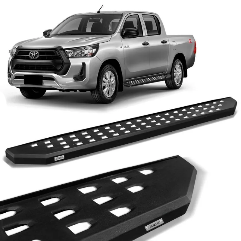 Estribo Lateral Hilux 2016 A 2021 Cd Extreme Preto Bepo