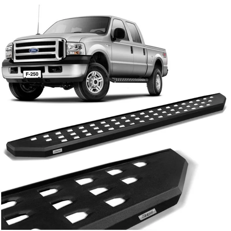 Estribo Lateral F250 1999 A 2011 Cd Extreme Preto Bepo