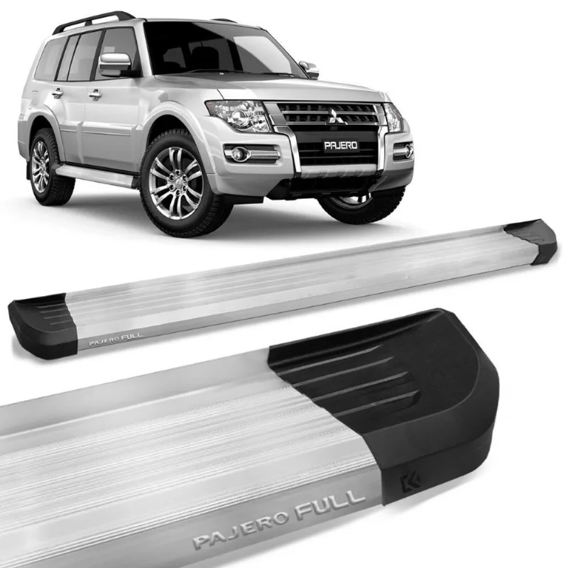 Estribo Lateral Pajero Full 2005 A 2021 Alumínio Prata Anodizado