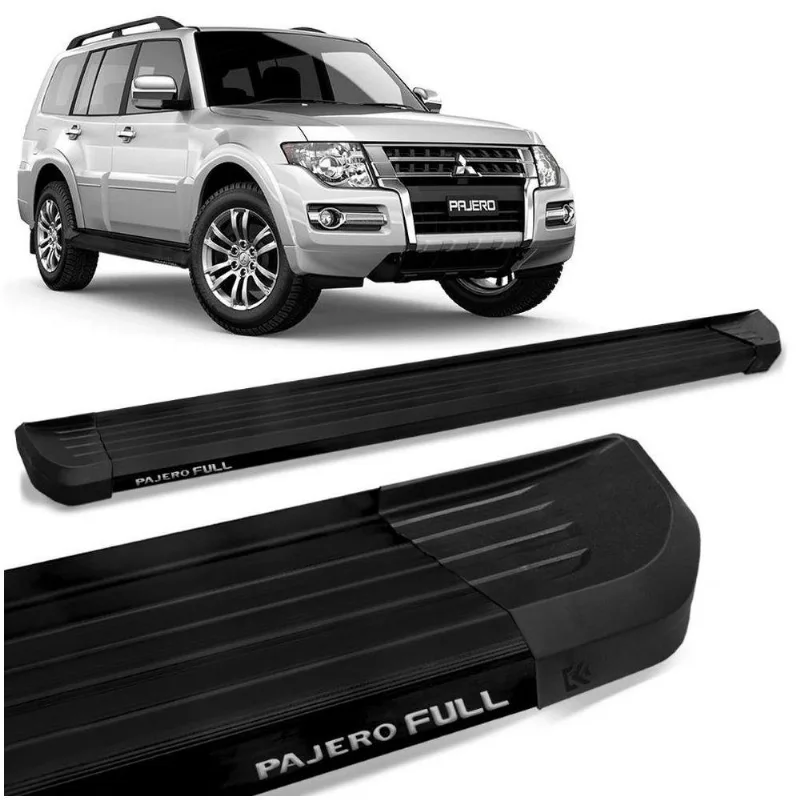 Estribo Lateral Pajero Full 2005 A 2021 Alumínio Preto