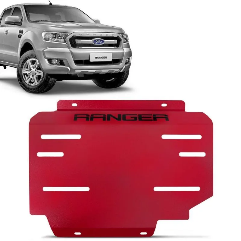 Protetor De Carter Ranger 2013 A 2022 Vermelho Peito De Aço