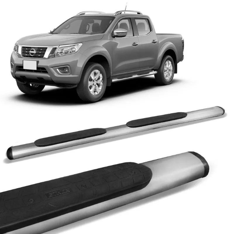 Estribo Lateral Oval Frontier 2017 A 2022 Aço Carbono Onix Grafite