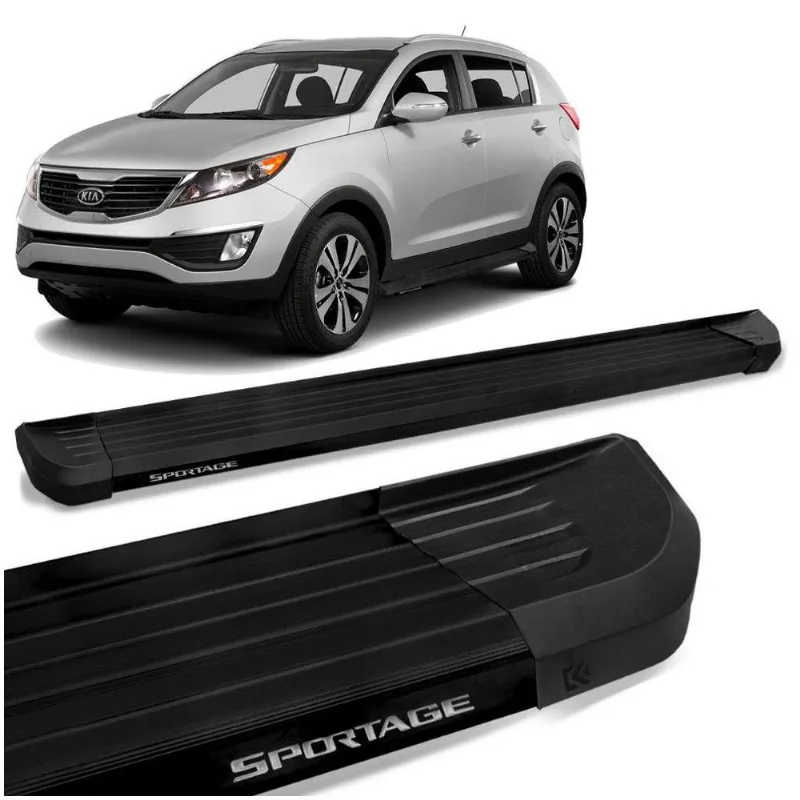 Estribo Lateral Kia Sportage 2011 A 2016 Alumínio Preto