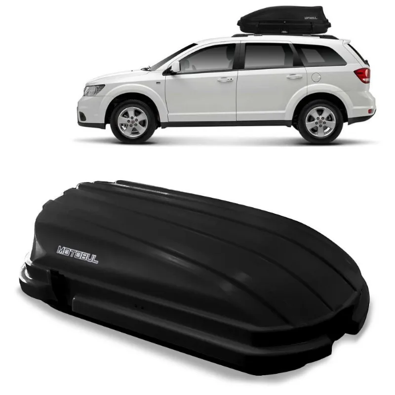 Bagageiro De Teto Maleiro Bau Motobul 300l Preto Universal