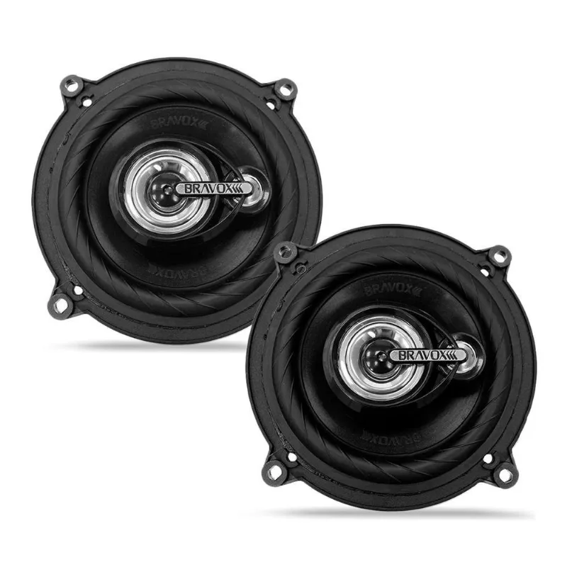 Par Alto Falante Bravox 5 Pol Tr55u 100w Rms 4 Ohms Triaxial