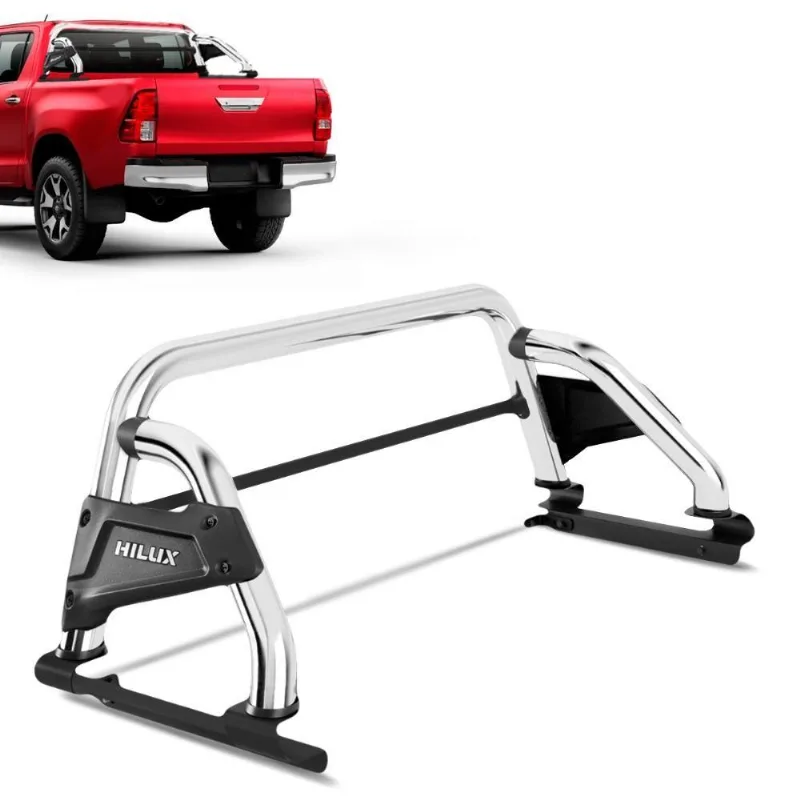 Santo Antônio Hilux Cd 2016 A 2023 Cromado Bepo B4 Com Barra