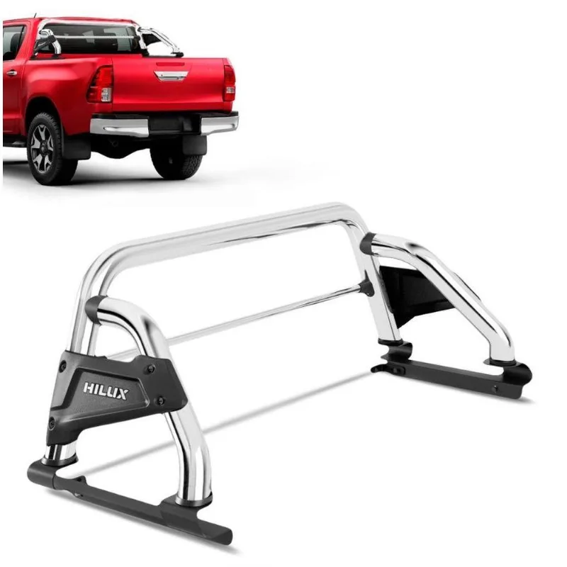 Santo Antônio Hilux Cd 2016 A 2023 Cromado Com Barra Bepo B4