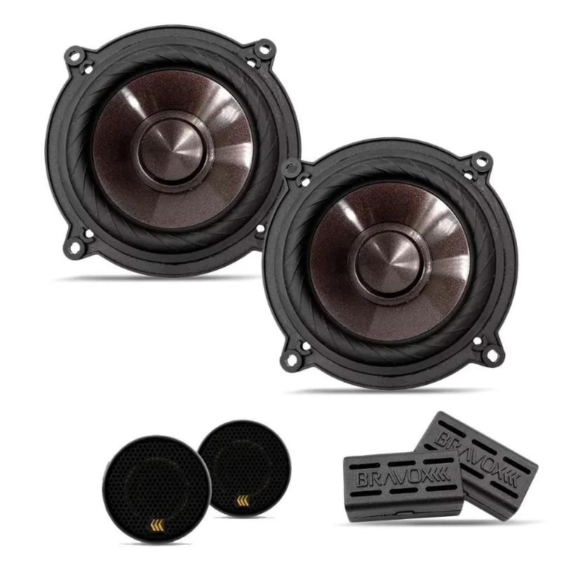 Par Alto Falante 2 Vias Bravox 5 Pol Cs50p 120w Twitterblack