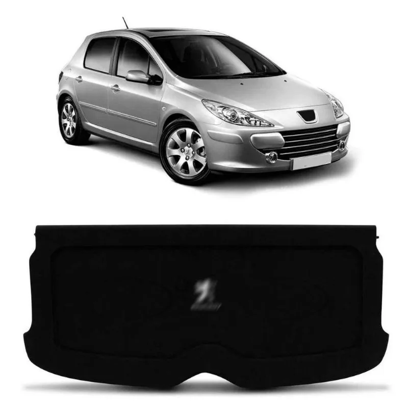 Tampão Do Porta Malas Peugeot 307 2001 A 2012 Preto Com Furo 6x9