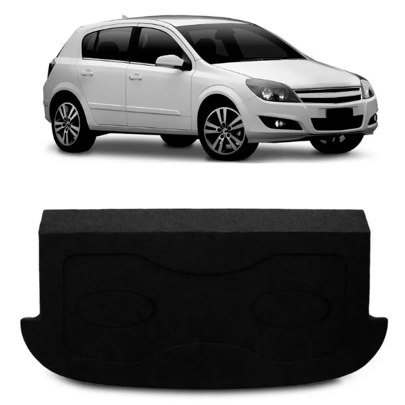 Tampão Do Porta Malas Vectra Hatch Gt Gtx 2008 A 2011 Preto Com Furo 6x9