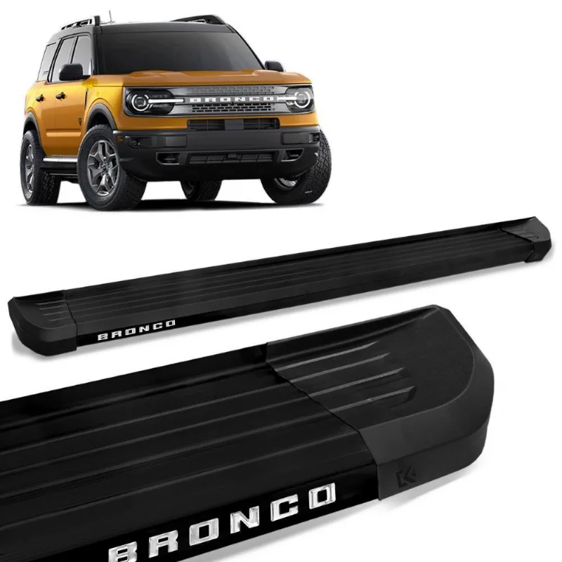 Estribo Lateral Ford Bronco 2021 2022 Alumínio Preto