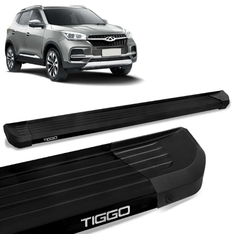 Estribo Lateral Tiggo 5 2019 A 2022 Alumínio Preto