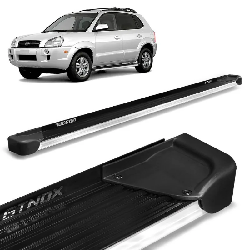Estribo Lateral Tucson 2005 A 2016 Alumínio Preto A4