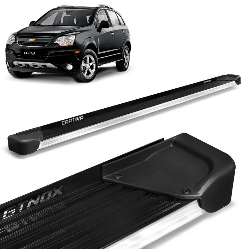 Estribo Lateral Captiva 2008 A 2017 Alumínio Preto A4