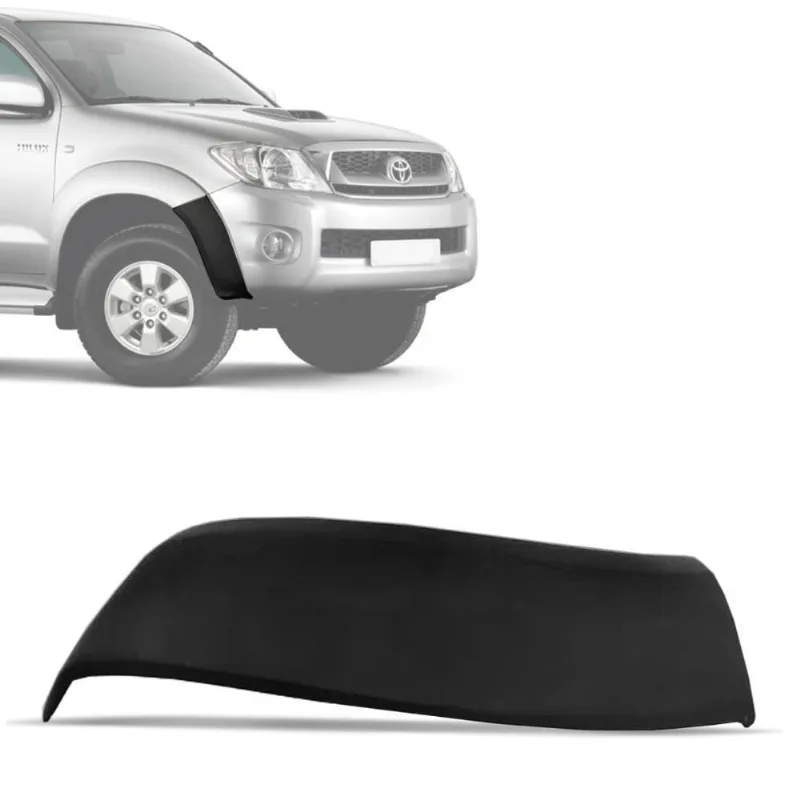Ponteira Parachoque Hilux 2005 A 2011 Preto Lado Direito Dts