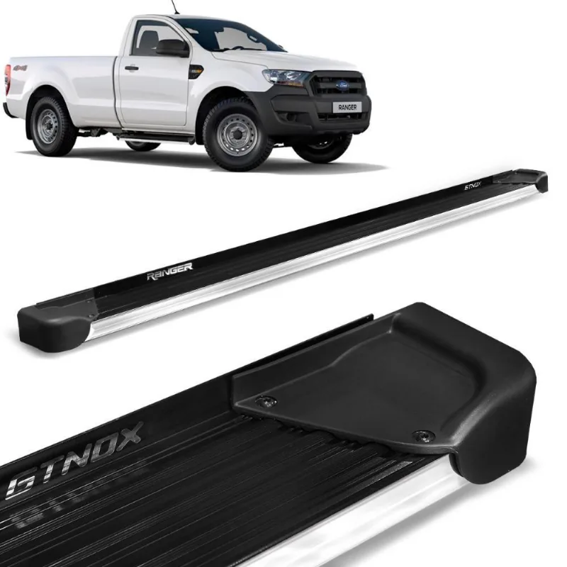 Estribo Lateral Ranger Cs 2013 A 2023 Alumínio Preto A4
