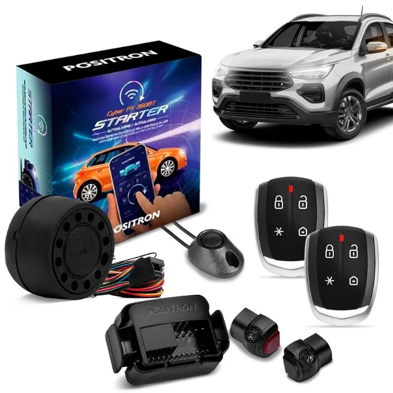 Alarme Automotivo Positron Cyber Px360bt Starter Bluetooth Universal