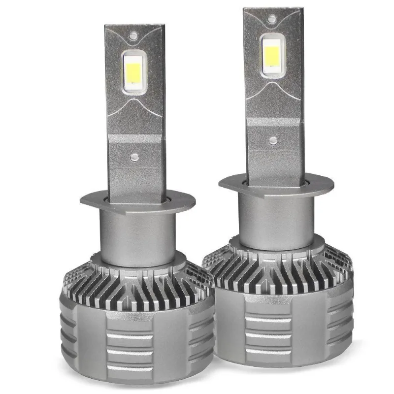Kit Lâmpada De Led H1 6500k 9000 Lumens Black Diamond Cc-lot 55w Com Canbus