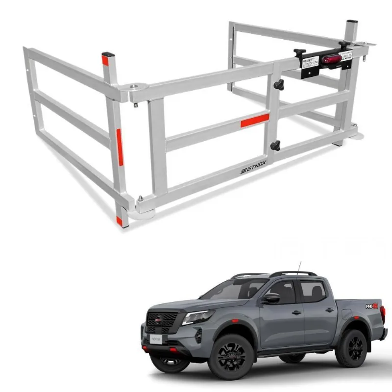 Extensor De Caçamba Frontier 2023 Divisor Dobravel Edd Prata