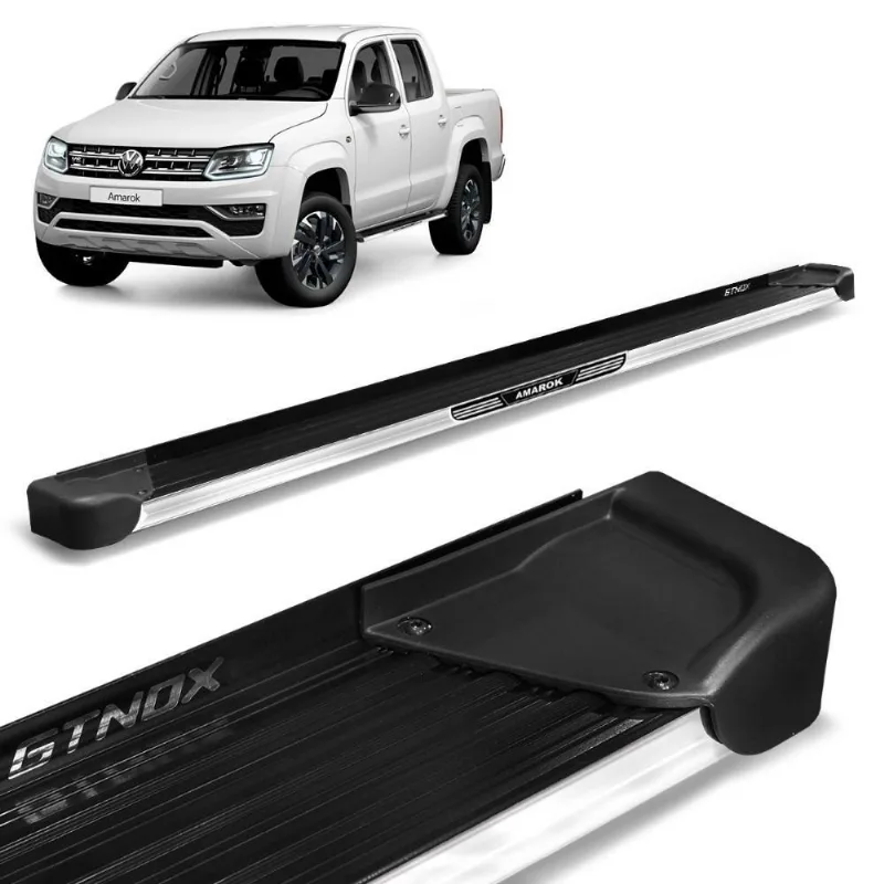 Estribo Lateral Amarok Cd 2010 A 2023 Preto A4 + Adesivo