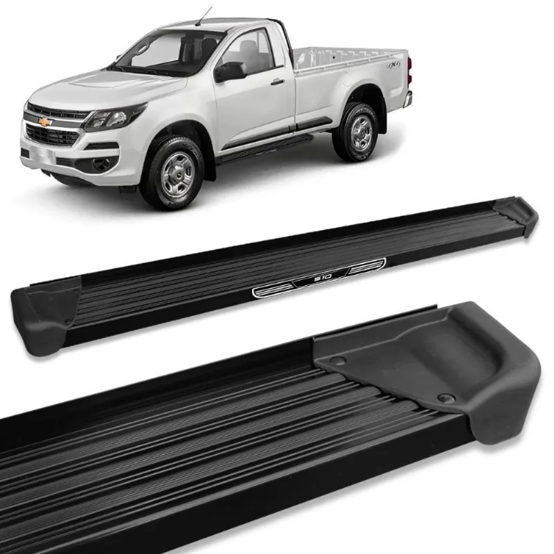 Estribo Lateral S10 2012 A 2023 Cs Preto A3 + Adesivo