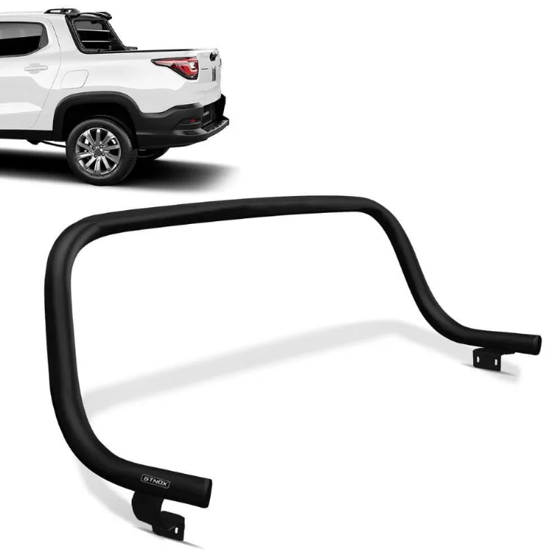 Santo Antonio Fiat Strada 2021 A 2023 Tubular Preto Em Aço