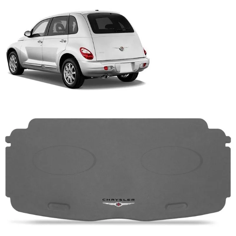 Tampão Do Porta Malas Chrysler Pt Cruiser 2000 A 2010 Cinza Claro Furo 6x9