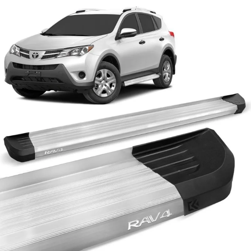 Estribo Lateral Toyota Rav4 2013 A 2016 Alumínio Anodizado