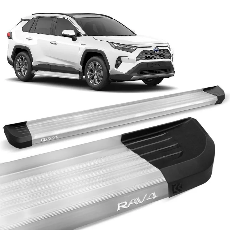 Estribo Lateral Toyota Rav4 2020 A 2023 Alumínio Anodizado