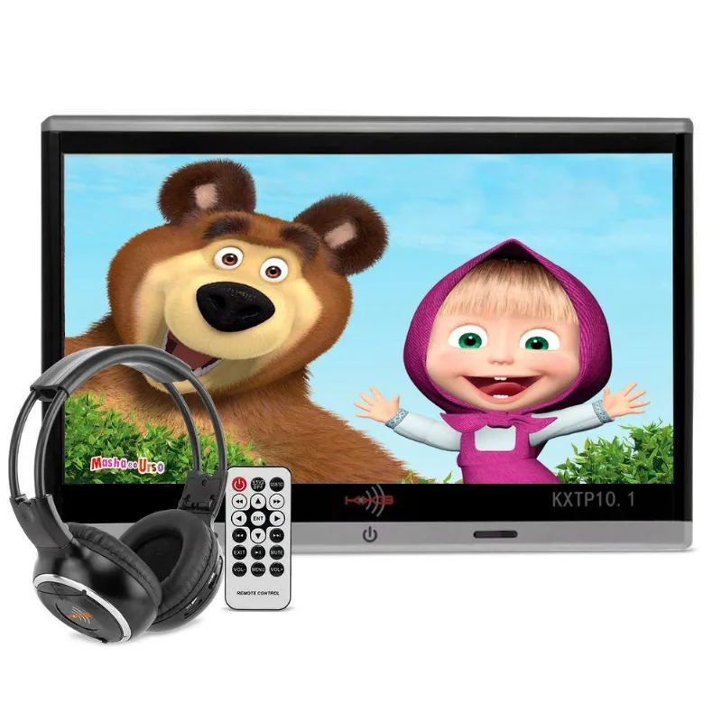 Encosto De Cabeça Tela 10.1 Polegadas Espelhamento Bluetooth Usb Sd