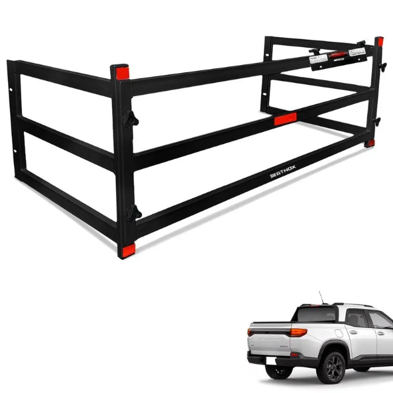 Extensor De Caçamba Montana 2023 2024 Divisor Ed Preto Gtnox - Gtnox - Automotivo