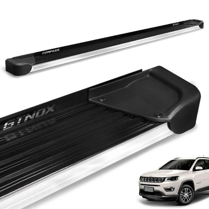 Estribo Lateral Jeep Compass 2016 A 2023 Alumínio Preto A4