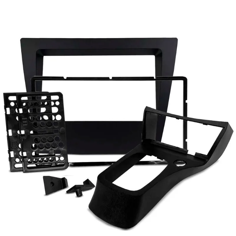 Moldura De Painel 7 Polegadas Celta Prisma 2006 A 2015 Com Console Preto