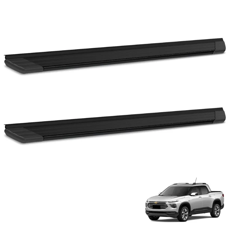 Estribo Lateral Montana 2023 a 2025 Alumínio Preto Bepo SUV II