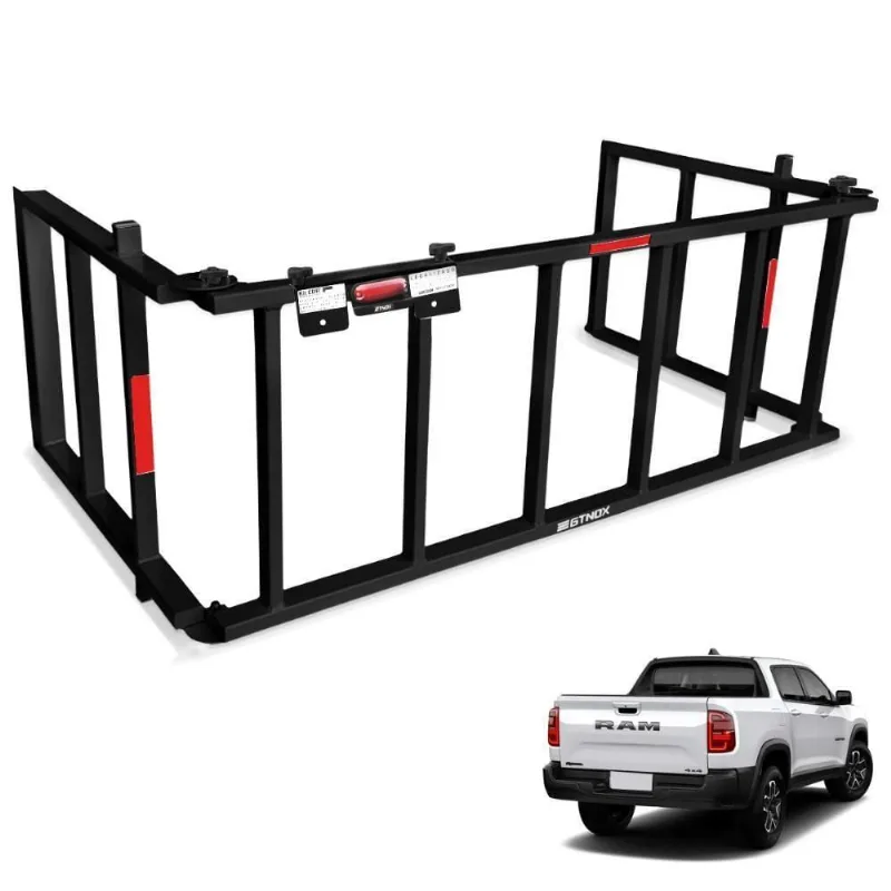 Extensor De Caçamba Rampage 2023 2024 Rampa Preto Reforçado 350kg
