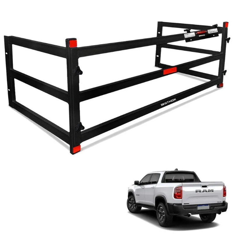 Extensor De Caçamba Rampage 2023 2024 Divisor Ed Preto