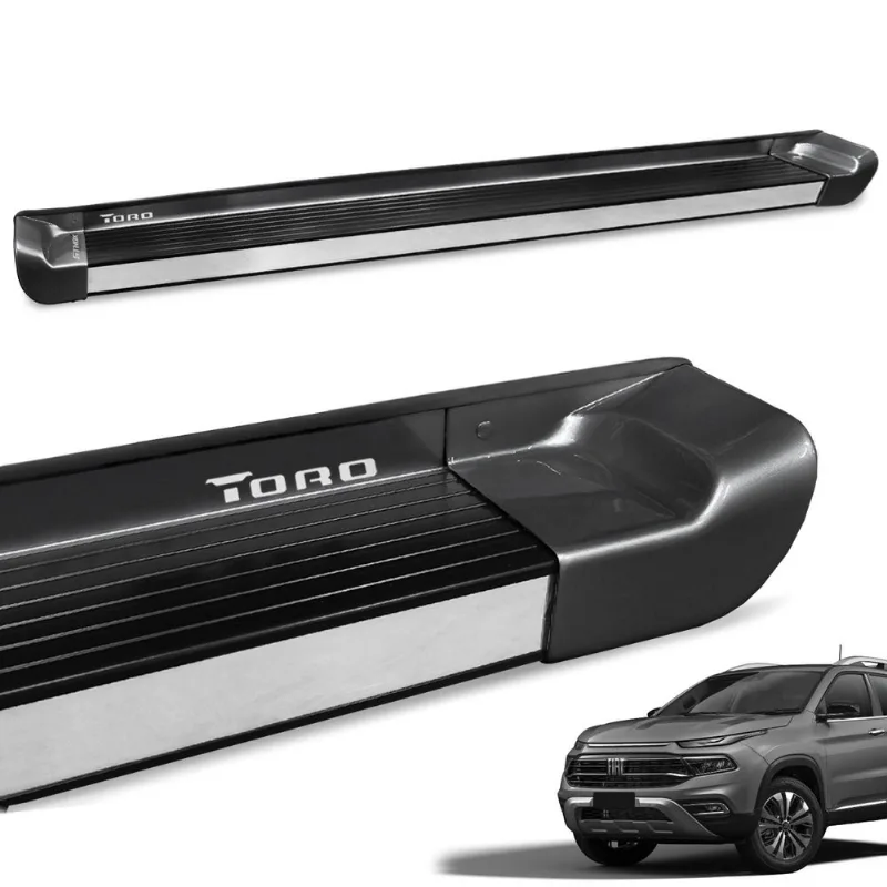 Estribo Lateral Toro 2016 a 2025 Cinza Sting Personalizado - Gtnox