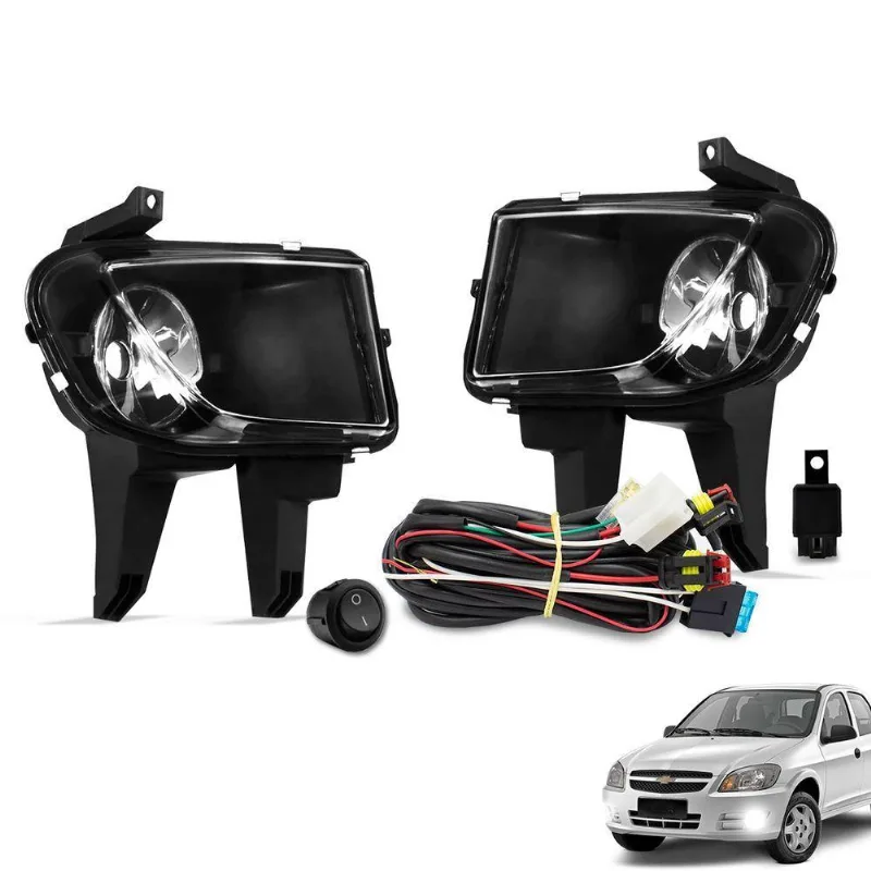 Kit Farol De Milha Celta 2007 A 2015 Prisma 2007 A 2012 Botão Tic Tac