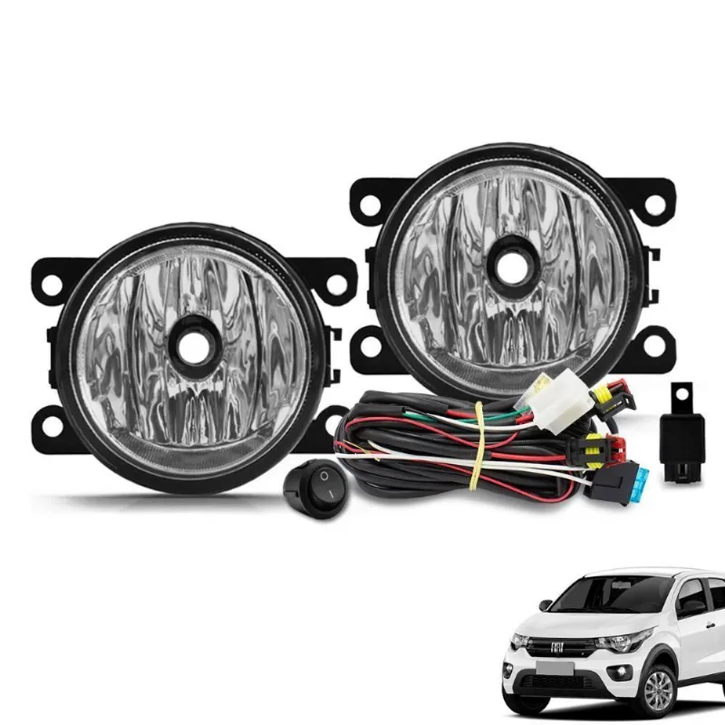 Kit Farol De Milha Argo Cronos 2017 A 2022 Mobi 2017 A 2025 Botão Tic Tac