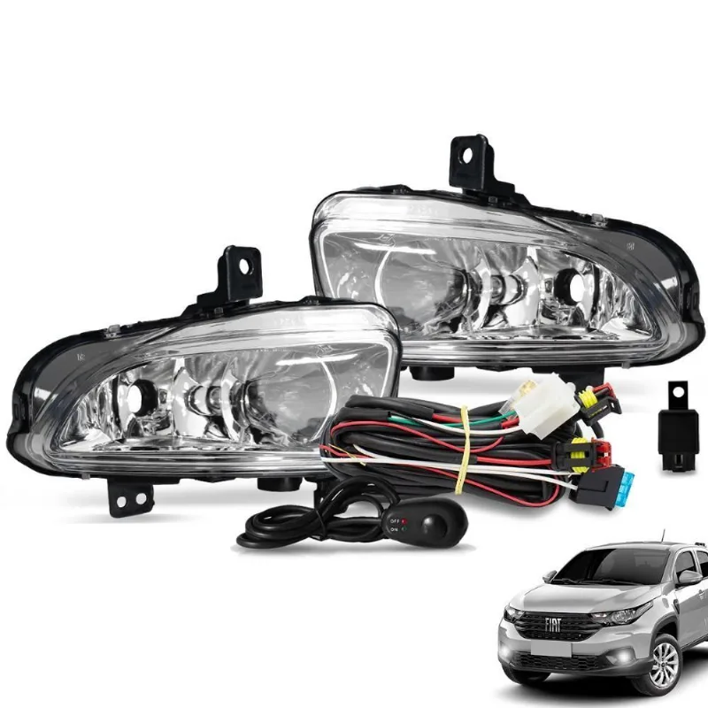 Kit Farol De Milha Strada 2020 A 2024 Botão Alternativo