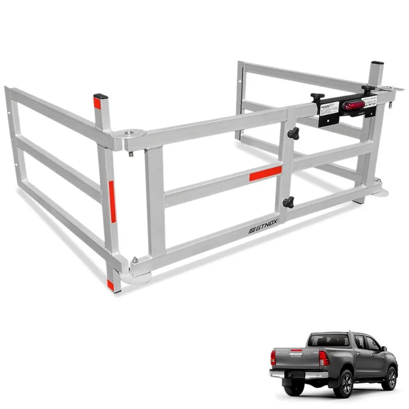 Extensor de Caçamba Hilux SRX 2016 a 2025 Dobravel EDD Prata