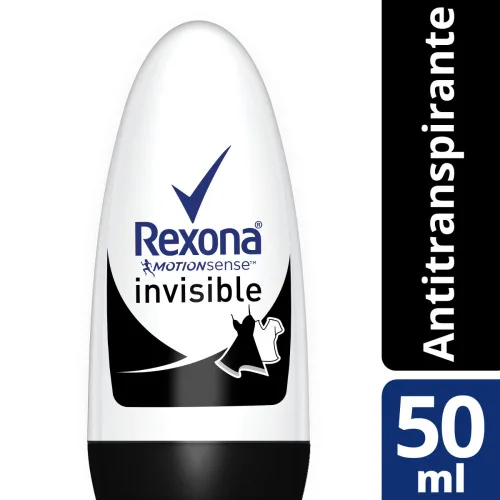 Desodorante Antitranspirante Roll On Rexona Women Proteção Invisível Crystal 50ml - REXONA - Higiene E Beleza