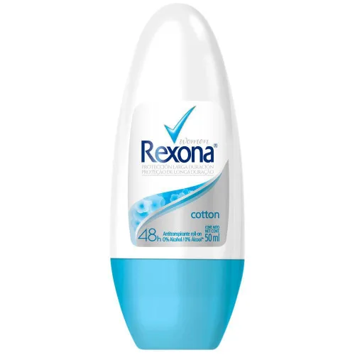 Antitranspirante Roll On Cotton Dry Rexona Motionsense 50ml - REXONA - Higiene E Beleza