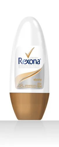 Desodorante Antitranspirante Roll On Rexona Women Ebony 50ml - REXONA - Higiene E Beleza