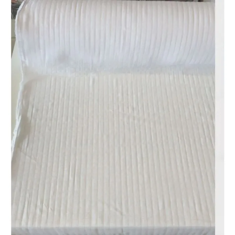 Tecido Fralda Quadriculado Branco Fio 20/1 Valletex 1,00 Metro