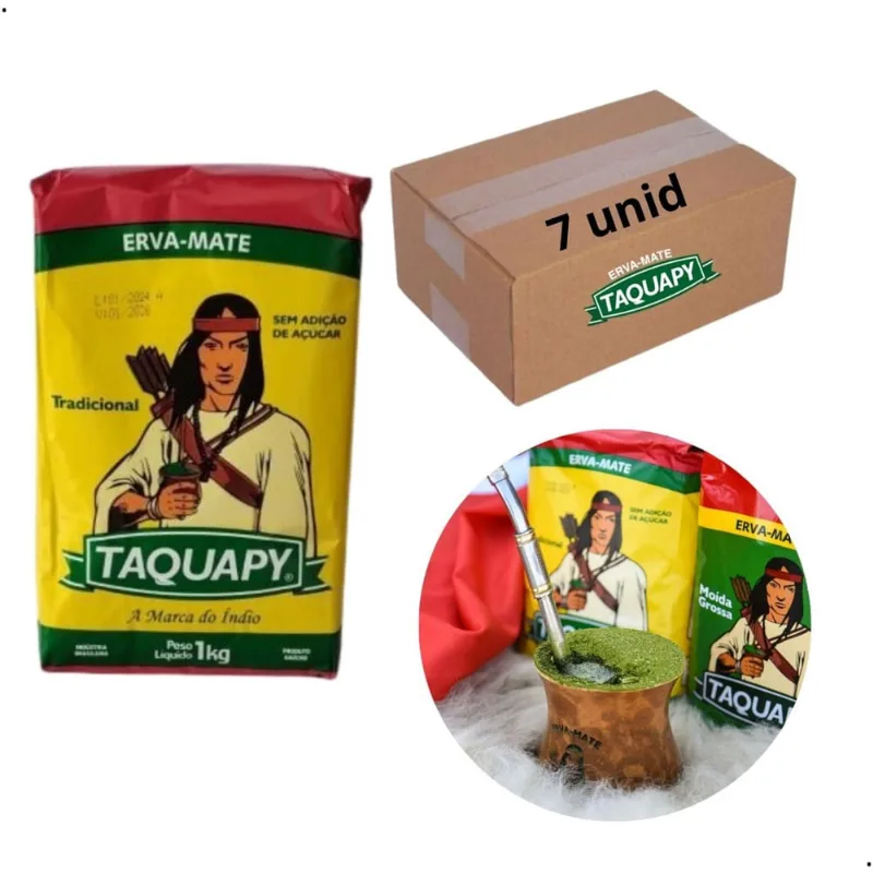Erva Mate Para Chimarrão Taquapy Tradicional 7Kg - Qualidade - Envio Imediato.