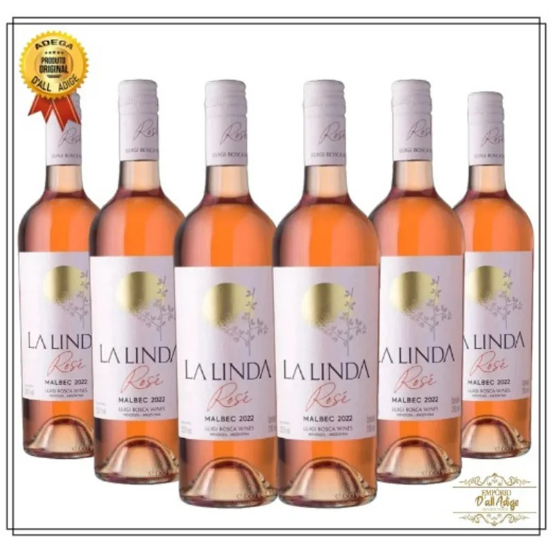 Kit 6 Vinhos Argentino La Linda Rosé Malbec