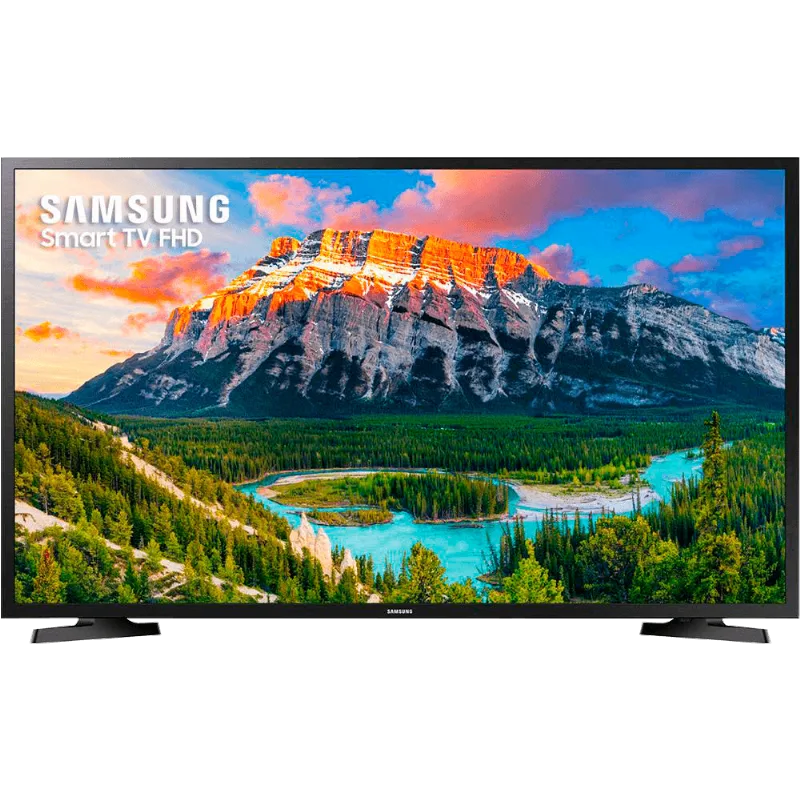 Smart TV LED 43" Full HD Samsung 43J5290 com Wide Color Enhancer Plus, Espelhamento de Tela, Wi-Fi, Dolby Digital Plus, HDMI e USB UN43J5290AGXZD